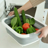 Foldable,Multifunctional,Board,Fruit,Vegetables,Drain,Storage,Basket