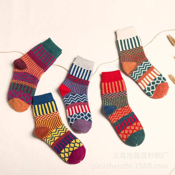 Christmas,Casual,Sheath,Tribal,Women,Socks,Pairs