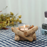 Wooden,Candle,Holder,Decorations,Ornament