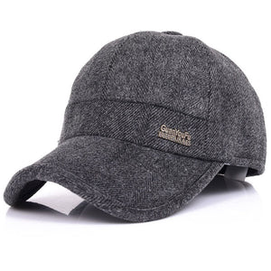 Woolen,Thicken,Flaps,Baseball,Adjustable,Snapback