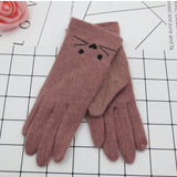 Women,Embroidery,Cartoon,Pattern,Fashion,Casual,Gloves