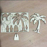 Puzzle,Wooden,Model,Building,Islamic,House,Stand,Ramadan,Gifts,Decorations