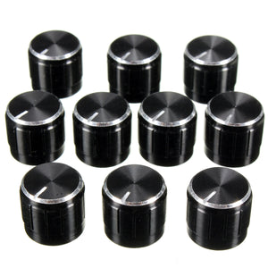 10Pcs,Black,Volume,Control,Knurled,Shaft,Potentiometer,Rotary,Knobs