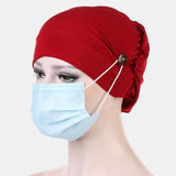 Beanie,Multicolor,Chemotherapy,Button,Mountable