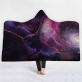 Digital,Print,Hooded,Blankets,Cloak,Magic,Thick,Plush