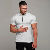 Summer,Outdoor,Cotton,Short,Sleeve,Shirt,Bodybuilding,Fitness
