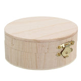 Round,Wooden,Organizer,Storage,Craft,Handicraft,Jewelry,Gadgets