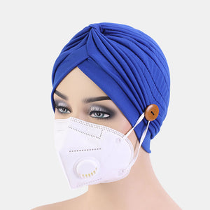 Solid,Color,Beanie,National,Style,Button,Mountable,Prevent,Strangulation,Bandana