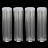 Round,Clear,Plastic,Holder,Container,Quarter,Dollar,Storage,Screw