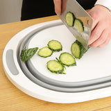 Folding,Cutting,Board,Drain,Basket,Vegetable,Basin