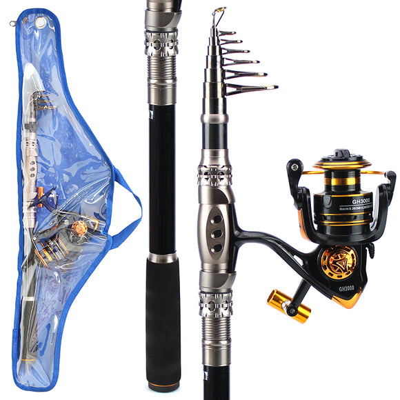 ZANLURE,Carbon,Telescopic,Fishing,Combo,Fishing