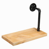 Single,Layer,Wooden,Shelf,Industrial,Rustic,Mount,Display,Shelving,Bracket