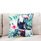 LIVING,Tropical,Rainforest,Pillow,Cotton,Cushion,Flowers,Floral,Pillow,Chair