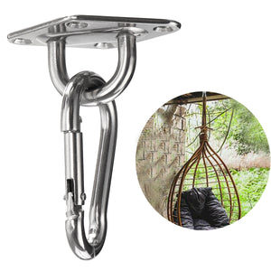 Stainless,Steel,Hammock,Swing's,Rotatable,Hooks,Fixed,Plate,Buckles,Hanging,Chair,Sandbag