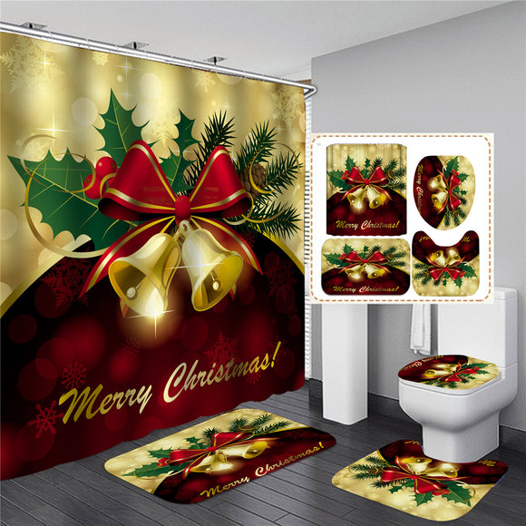 180x180cm,Christmas,Shower,Curtain,Toilet,Cover,Floor,Pedestal