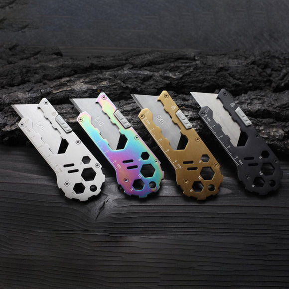 Multi,Folding,Utility,Knife,Portable,Survival,Tools,Hexagonal,Wrench,Opener,Ruler,Outdoor,Camping,Travel