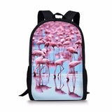 Flamingo,Backpack,Student,Travel,School,College,Shoulder,Handbag,Camping,Rucksack