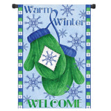 12.5x18",Christmas,Winter,Mittens,Welcome,House,Garden,Banner,Decorations"