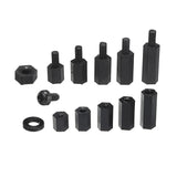 Suleve,M3NH16,780Pcs,Nylon,Screw,Black,Screw,Nylon,Standoff,Assortment