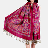 Women,Ethnic,Style,Thick,Scarf,Shawl,Tassel
