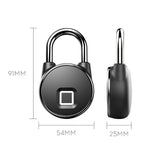 ANYTEK,Bluetooth,Fingerprint,Smart,Modes,Unlock,Fingerprint,Mobile,Keyless,Padlock,Waterproof,Charging,Security,Padlock,Travel