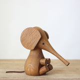 Adjustable,Handicraft,Elephant,Wooden,Animal,Smooth,Surface,Decorations