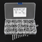 Suleve,M5SH2,150Pcs,Stainless,Steel,Socket,Button,Screw,Allen,Assortment