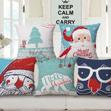 Christmas,Linen,Cushion,Cover,45*45,Pillowcase,Cushions,Throw,Pillow,Decor,Festive