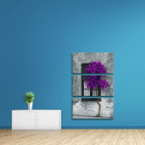 Miico,Painted,Three,Combination,Decorative,Paintings,Purple,Decoration