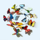 10Pcs,Double,Pieces,Colorful,Butterfly,Sticker,Fridge,Magnet,Decor,Applique