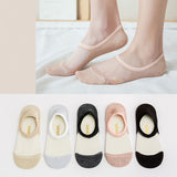 Women,Summer,Breathable,Crystal,Socks,Casual,Invisible,Socks