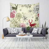 Loskii,Christmas,Tapestry,Santa,Print,Hanging,Tapestry,Decor,Christmas,Decorations