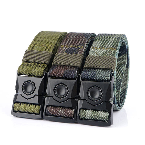 125CM,Camouflage,Nylon,Tactical,Outdoor,Leisure,Canvas,Waist,Belts,Automatic,Alloy,Buckle