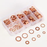 200Pcs,Solid,Copper,Washer,Assorted,Sealing,Washer,Sizes