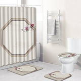 Fabric,Various,Pattern,Hooks,Bathroom,Shower,Curtain,Bathtub,Toilet,Cover