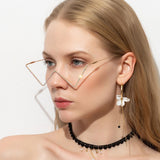 Women,Pieces,Without,Shape,Metal,Diamond,Decoration,Fashion,Decoration,Eyeglasses