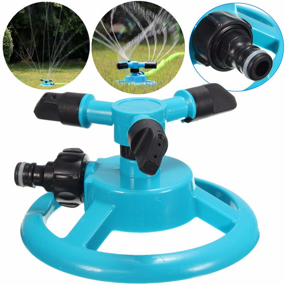 Three,Heads,Rotation,Sprinkler,Garden,Watering,Irrigation,Spraying,Nozzle