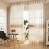 Panel,White,Jacquard,Printed,Sheer,Tulle,Curtains,Bedroom,Living,Hollow,Window,Screening