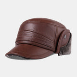 Trapper,Men's,Thick,Outdoor,Earmuffs,Cotton,Leather