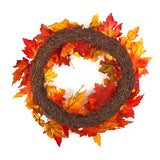 Christmas,Maple,Leaves,Grape,Berry,Wreath,Garland,Hanging,Crafts,Decorations