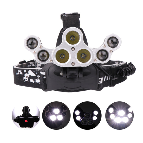 XANES,3200LM,Modes,Headlamp,3*18650,Battery,Interface