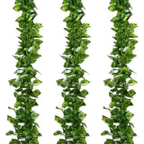 Artificial,Green,Garland,Plants,Foliage,Plastic,Flowers,Rattan,String,Garden,Decor