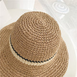 Women,Summer,Outdoor,Straw,Adjustable,Foldable,Sunscreen