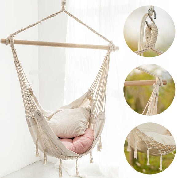Tassels,Hammock,Garden,Chair,Swinging,Indoor,Outdoor,Furniture,Hanging,Chair,Travel,Camping,Chair,Safety