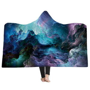 150x200CM,Colorful,Printed,Hooded,Blankets,Wearable,Plush,Thick