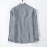 Men's,Linen,Sleeve,Solid,Shirts,Casual,Comfortable,Camping,Hiking,Business