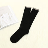 Women,100%Cashmere,Solid,Thick,Comfort,Winter,Stocking