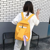 Women,Canvas,Backpack,Teenage,Girls,School,Shoulder,Outdoor,Travel