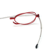 Women,Portable,Light,Folding,Circle,Reading,Glasses,Flexible,Telescopic,Presbyopic,Glasses