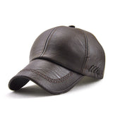 Men's,Autumn,Winter,Baseball,Outdoor,Sport,Adjustable,Leather
